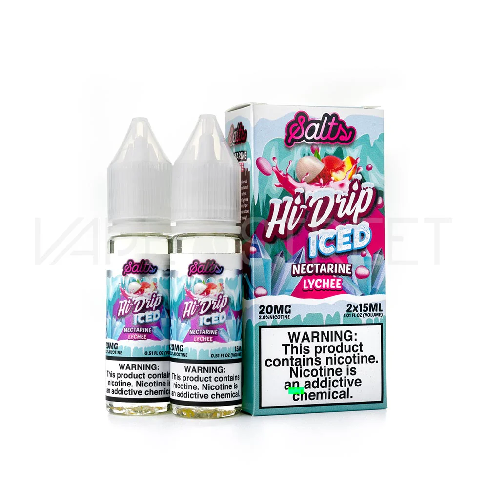 Hi-Drip Salts Nectarine Lychee Iced (30ml) - Image 2