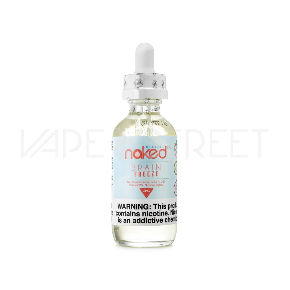Naked 100 Menthol Strawberry Pom (Brain Freeze) (60ml) - Image 3