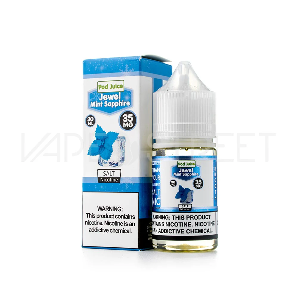 Pod Juice Salt Jewel Mint Sapphire (30ml) - Image 2