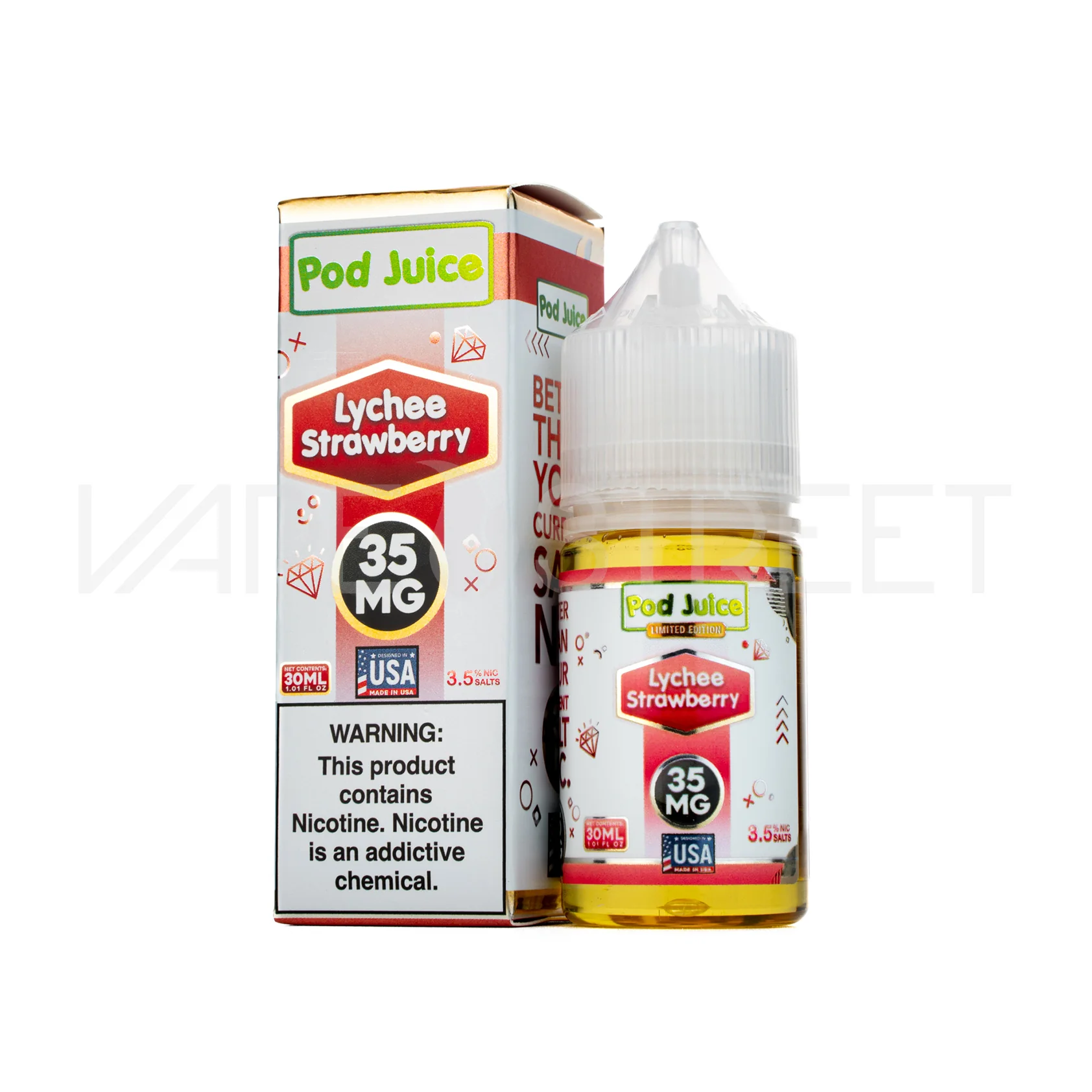 Pod Juice Salt Lychee Strawberry (30ml)
