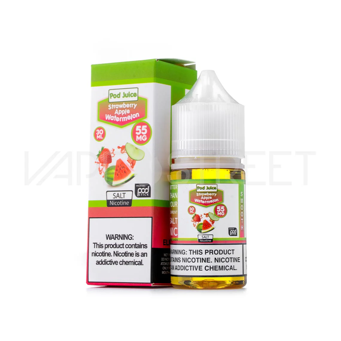 Pod Juice Salt Strawberry Apple Watermelon (30ml) - Image 2