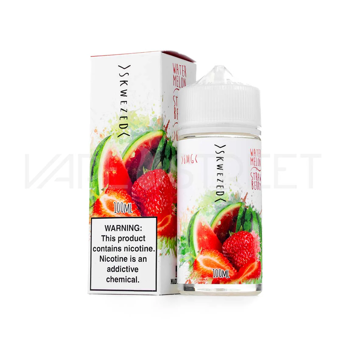 Skwezed Sweet Summer Watermelon Strawberry (100ml) - Image 2