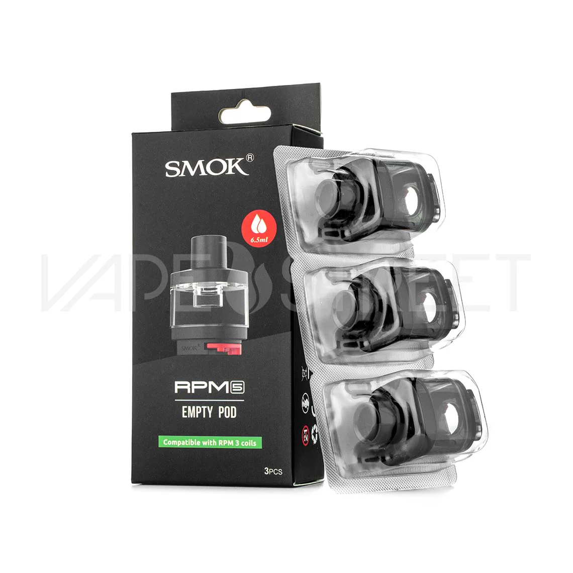 SMOK RPM 5 Empty Pod Replacement (3 Pack) - Image 2