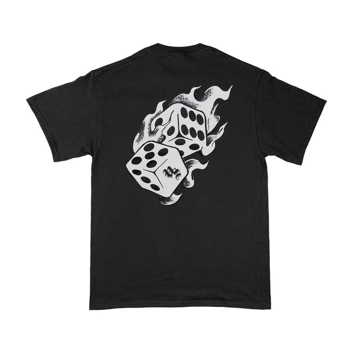 Vape Street Black Fire Dice T-Shirt - Image 3