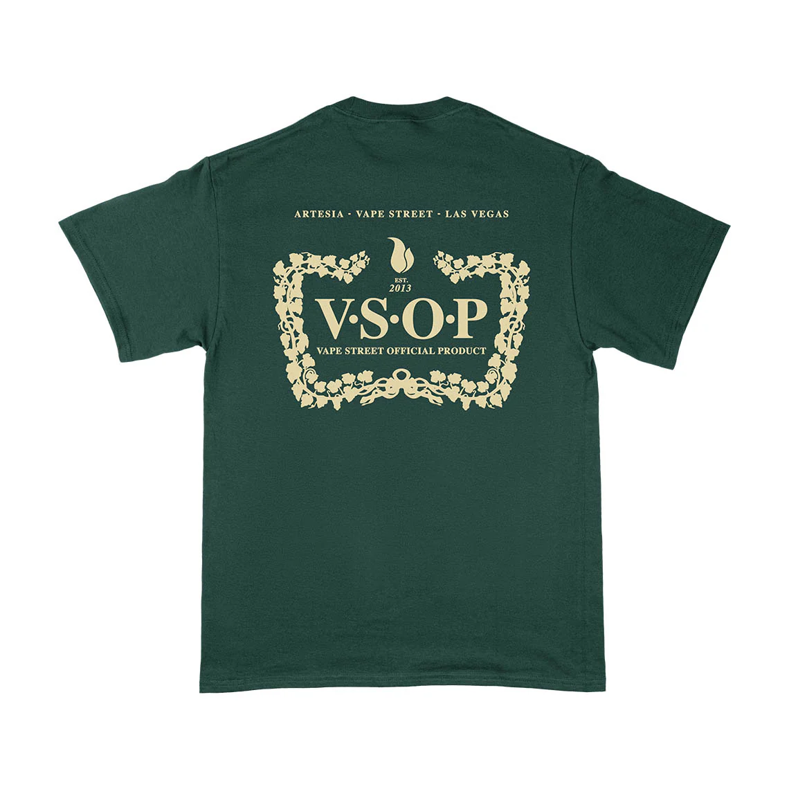 Vape Street Green Gold VSOP T-Shirt - Image 5
