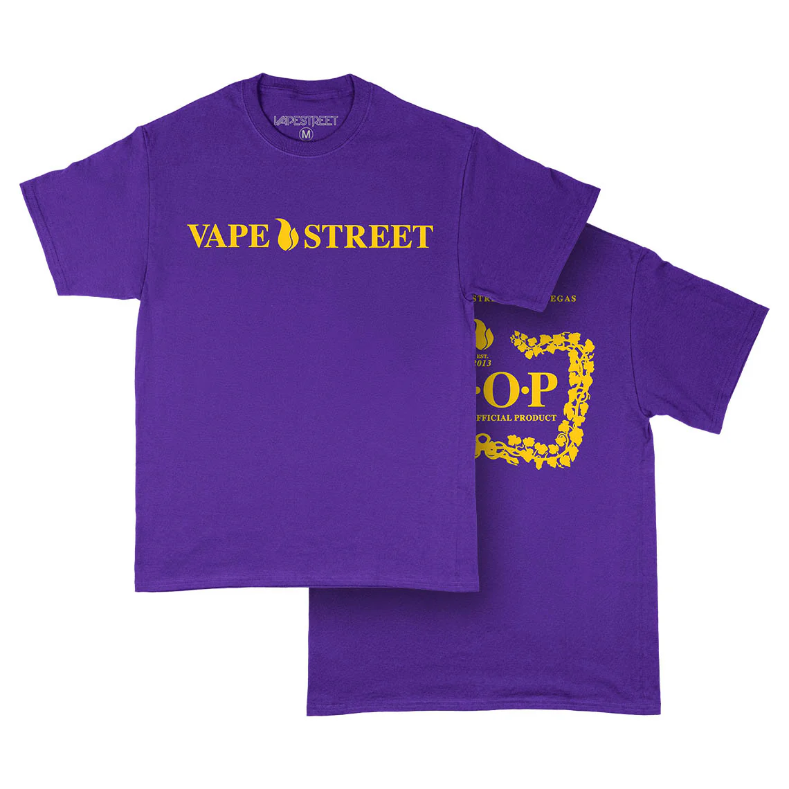 Vape Street Purple Yellow VSOP T-Shirt - Image 3