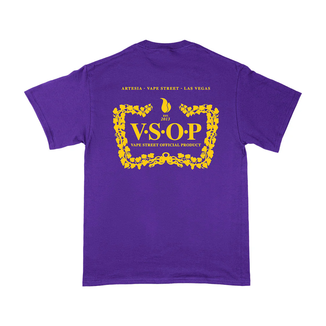 Vape Street Purple Yellow VSOP T-Shirt - Image 5